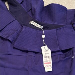 Trina Turk Vibrant Purple Ruffled Dress